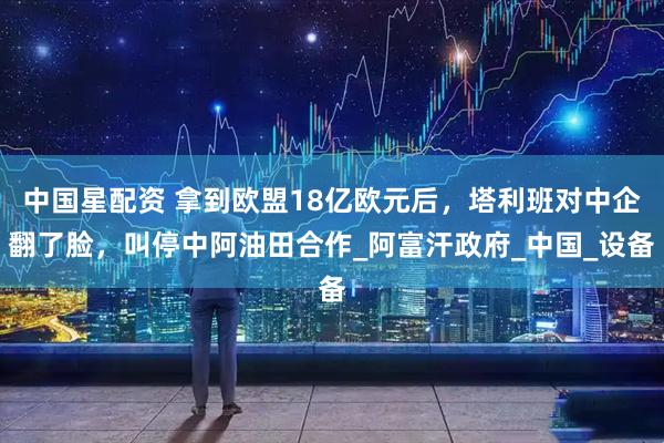 中国星配资 拿到欧盟18亿欧元后，塔利班对中企翻了脸，叫停中阿油田合作_阿富汗政府_中国_设备